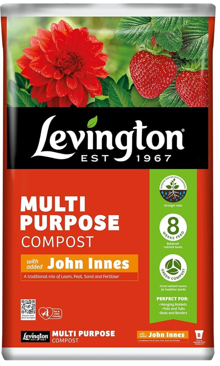 Levington  Multi Purpose Compost w/ added John Innes 50 Litre