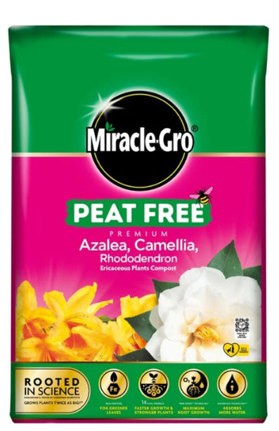 Miracle Gro Peat free Azalea, Camellia & Rhododendron Compost 40 Litre